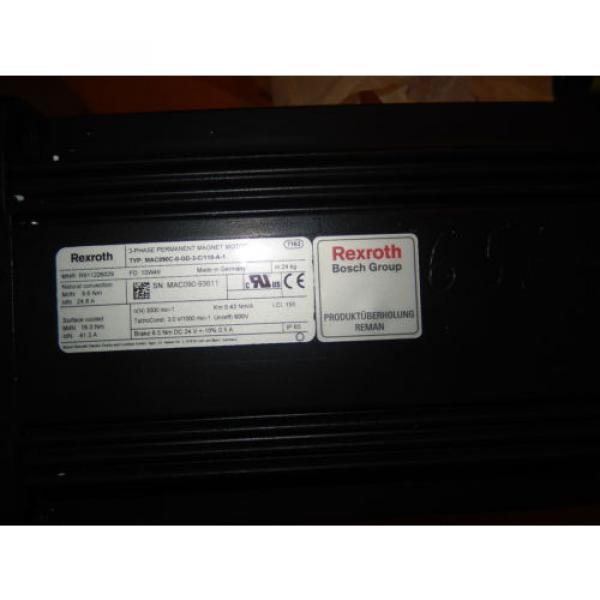 REXROTH MAC090C-0-GD-3-C/110-A-1, R911226029, Tacho, Brake 6.5Nm, Servomotor #10 image