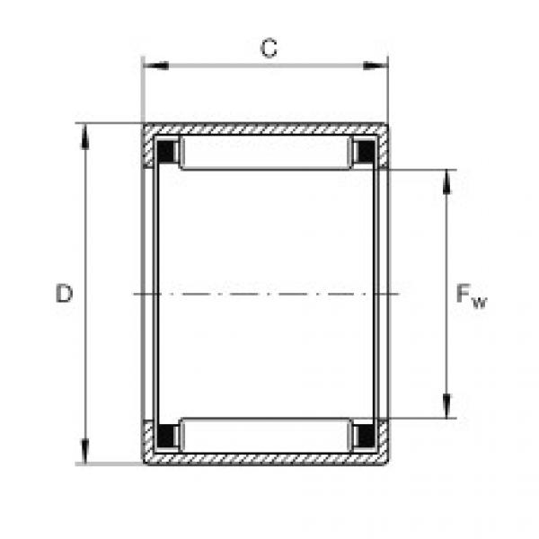 FAG Germany Drawn cup needle roller bearings with open ends - SCE1212 #1 image