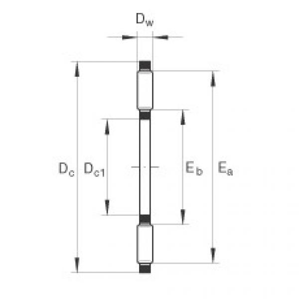 FAG Germany Axial needle roller bearings - TC1427 #1 image