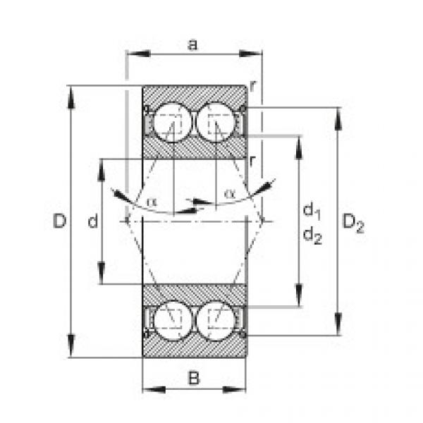 FAG Germany Angular contact ball bearings - 3214-B-2Z-TVH #1 image