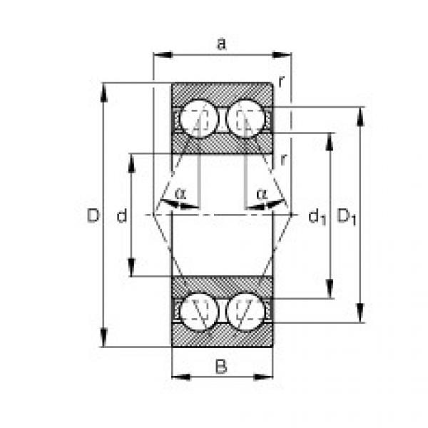 FAG Germany Angular contact ball bearings - 3002-B-TVH #1 image