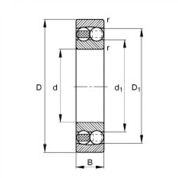 FAG Germany Self-aligning ball bearings - 1203-TVH #1 image