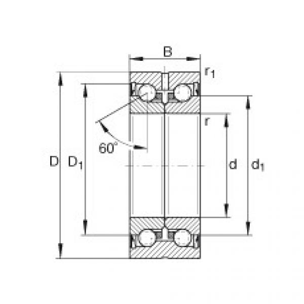 FAG Germany Axial angular contact ball bearings - ZKLN100160-2Z-XL #1 image