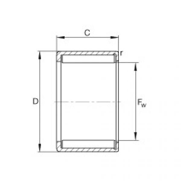 FAG Germany Drawn cup needle roller bearings with open ends - HN1412 #1 image