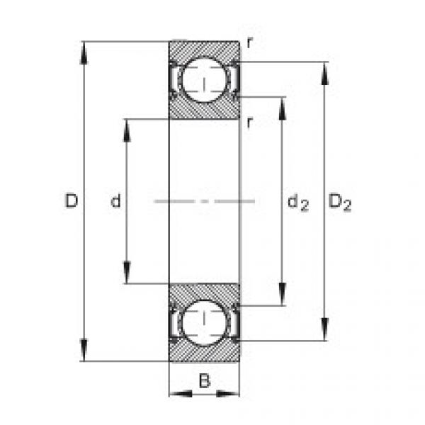 FAG Germany Deep groove ball bearings - 6002-C-2HRS #1 image