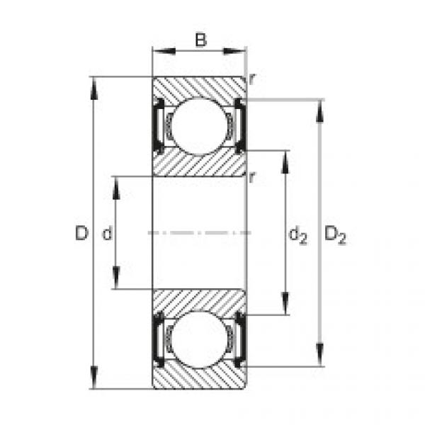 FAG Germany Deep groove ball bearings - 6207-C-2BRS #1 image