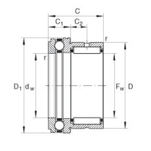 FAG Germany Needle roller/axial ball bearings - NKX50-XL #1 image