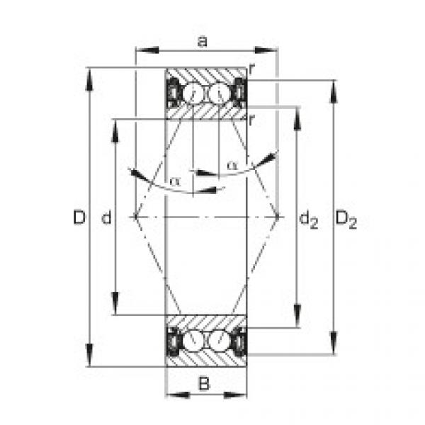 FAG Germany Angular contact ball bearings - 3004-B-2RZ-TVH #1 image