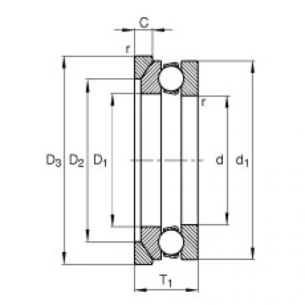 FAG Germany Axial deep groove ball bearings - 53203 + U203 #1 image