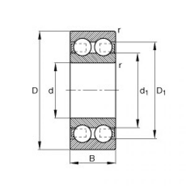 FAG Germany Deep groove ball bearings - 4205-B-TVH #1 image