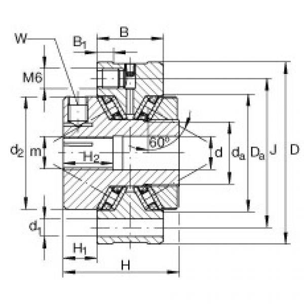 FAG Germany Axial conical thrust cage needle roller bearings - ZAXFM2575 #1 image