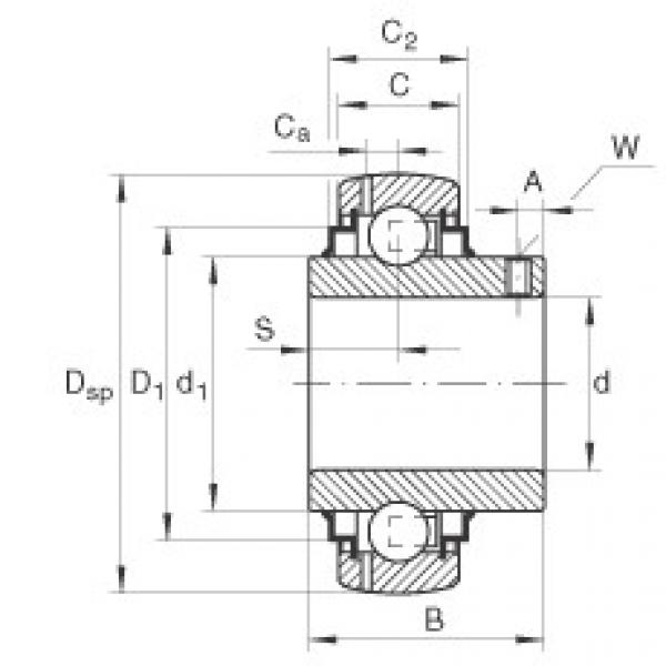 FAG Germany Radial insert ball bearings - GYE65-214-XL-KRR-B #1 image