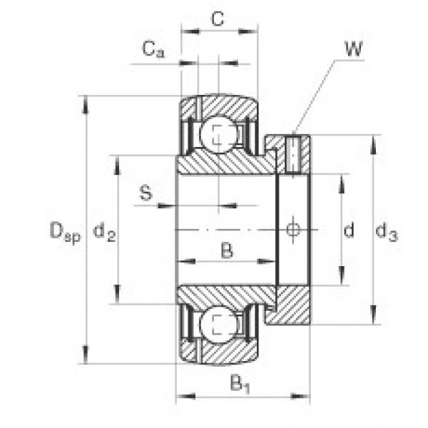 FAG Germany Radial insert ball bearings - GRAE50-XL-NPP-B-FA125 #1 image