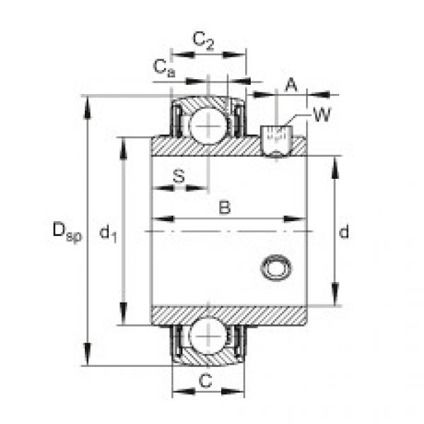 FAG Germany Radial insert ball bearings - UC202-09 #1 image