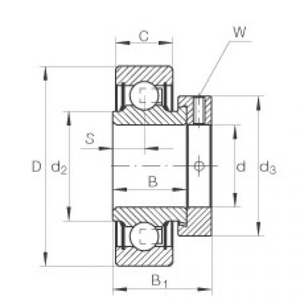 FAG Germany Radial insert ball bearings - RAE45-XL-NPP-FA106 #1 image