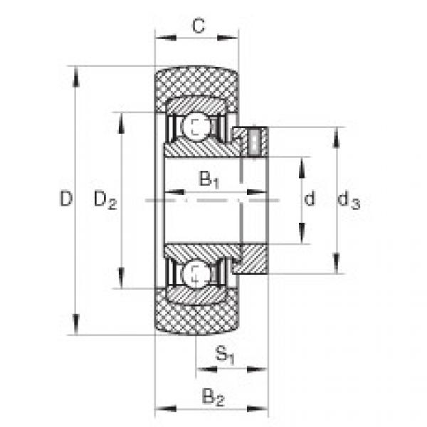 FAG Germany Radial insert ball bearings - RABRA30/62-XL-FA106 #1 image