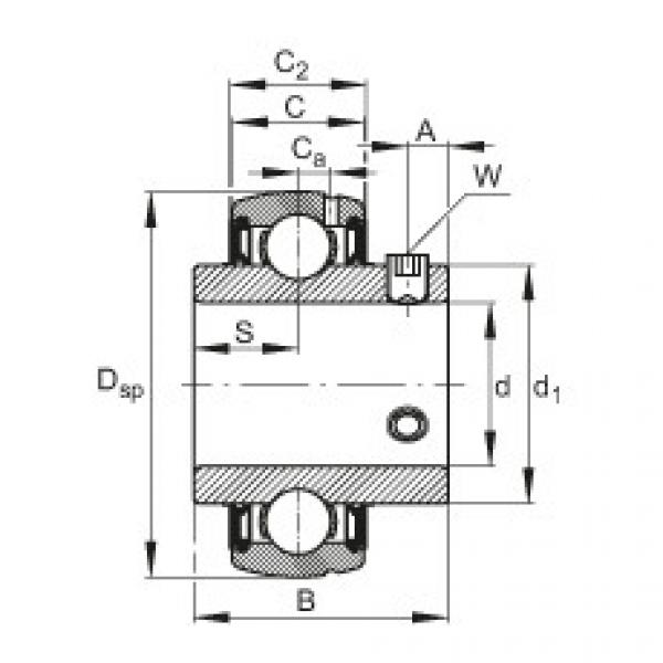FAG Germany Radial insert ball bearings - SUC205 #1 image