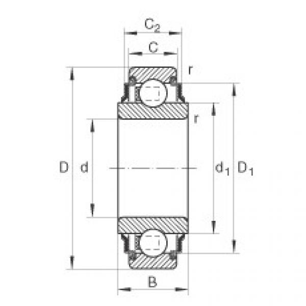 FAG Germany Radial insert ball bearings - 202-XL-KRR #1 image