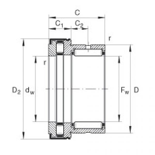 FAG Germany Needle roller/axial cylindrical roller bearings - NKXR30-Z-XL #1 image