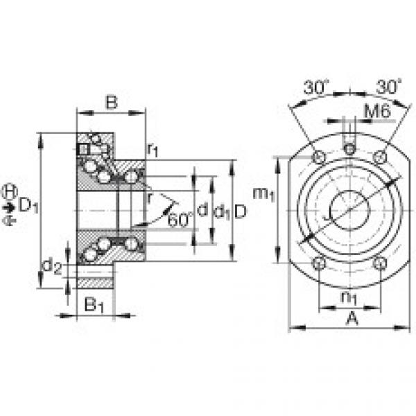 FAG Germany Angular contact ball bearing units - DKLFA1575-2RS #1 image