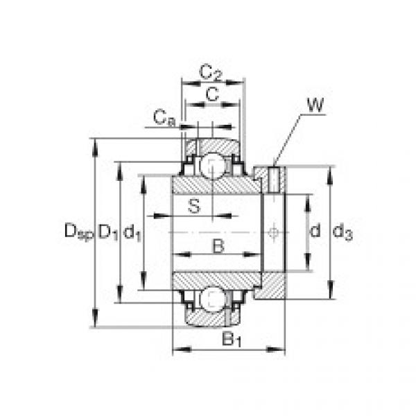 FAG Germany Radial insert ball bearings - G1103-KRR-B-AS2/V #1 image