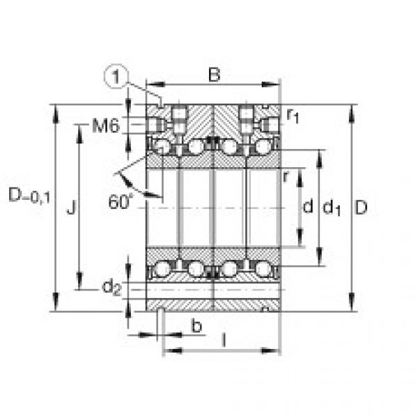 FAG Germany Axial angular contact ball bearings - ZKLF50115-2RS-2AP-XL #1 image