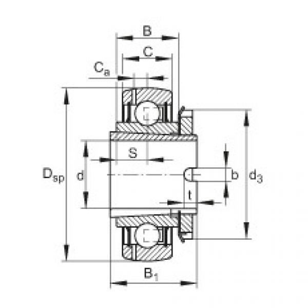 FAG Germany Radial insert ball bearings - GSH35-XL-2RSR-B #1 image