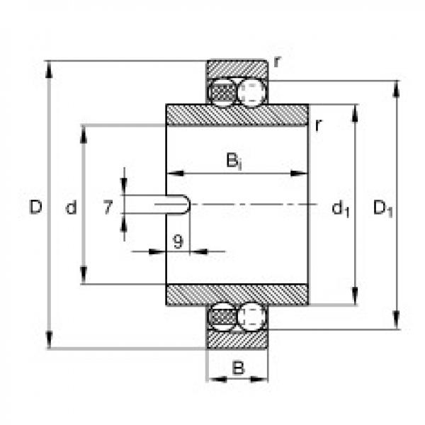 FAG Germany Self-aligning ball bearings - 11211-TVH #1 image