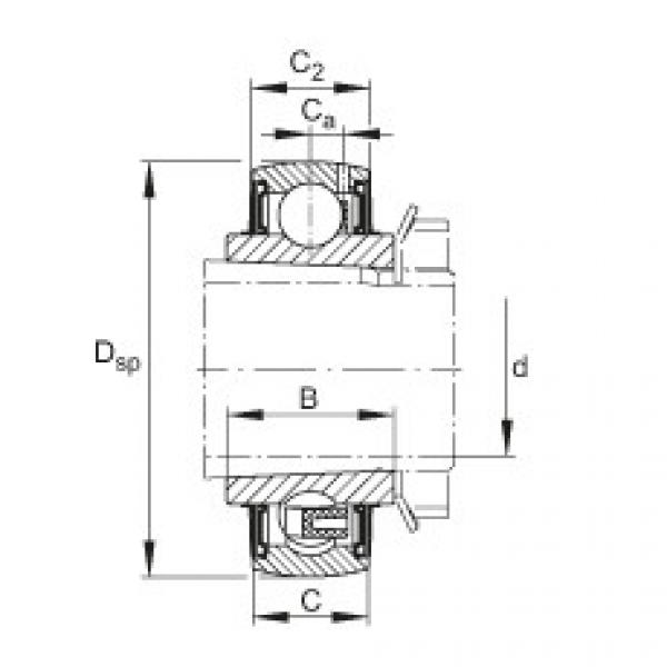 FAG Germany Radial insert ball bearings - UK205 #1 image