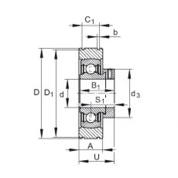 FAG Germany Radial insert ball bearings - PE40-XL #1 image