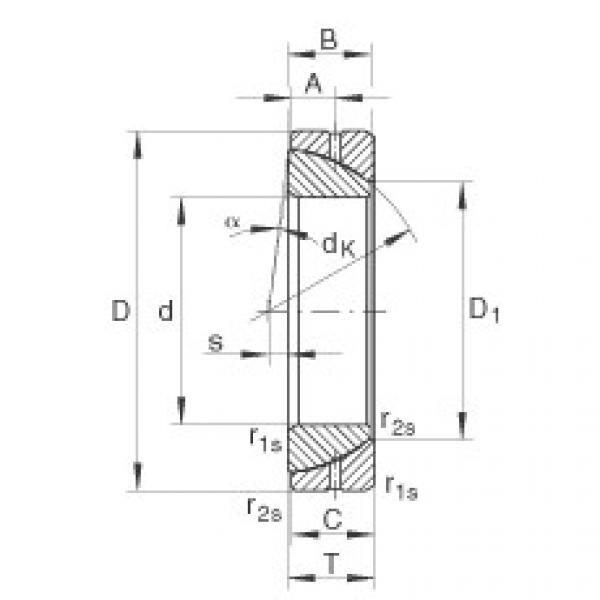 FAG Germany Angular contact spherical plain bearings - GE100-SX #1 image