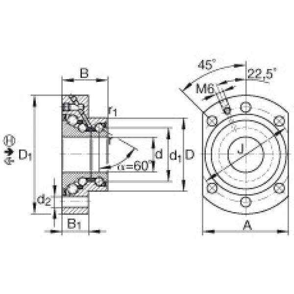 FAG Germany Angular contact ball bearing units - DKLFA30100-2RS #1 image