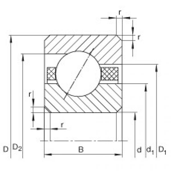 FAG Germany Thin section bearings - CSEAA010-TV #1 image