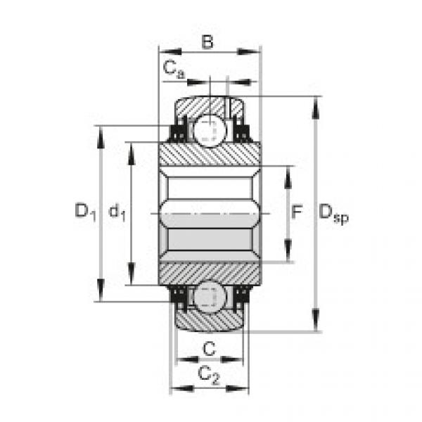 FAG Germany Self-aligning deep groove ball bearings - VKE38-211-KTT-B-GA47/70-AH01 #1 image