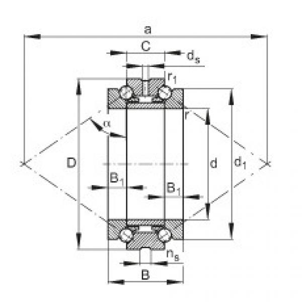 FAG Germany Axial angular contact ball bearings - 234436-M-SP #1 image