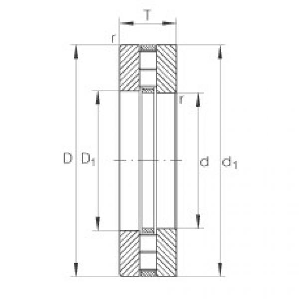 FAG Germany Axial cylindrical roller bearings - 89309-TV #1 image