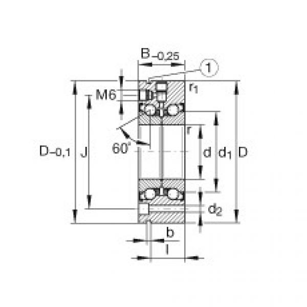 FAG Germany Axial angular contact ball bearings - ZKLF80165-2Z-XL #1 image