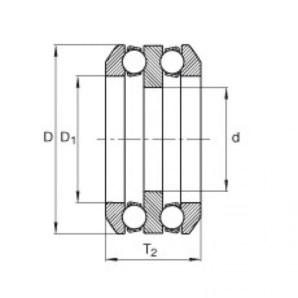 FAG Germany Axial deep groove ball bearings - 808 #1 image