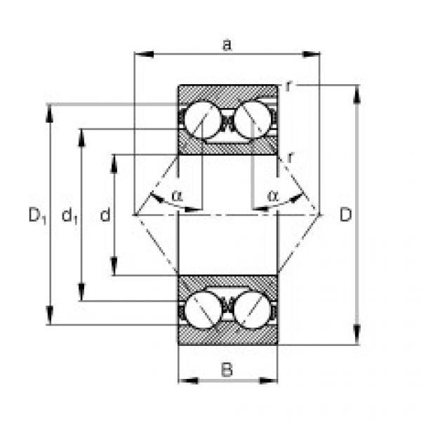 FAG Germany Angular contact ball bearings - 3217 #1 image