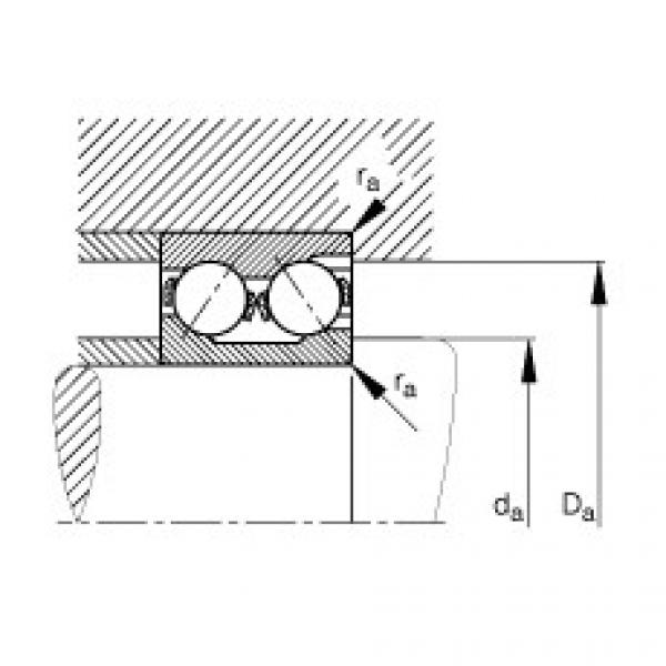 FAG Germany Angular contact ball bearings - 3217 #2 image