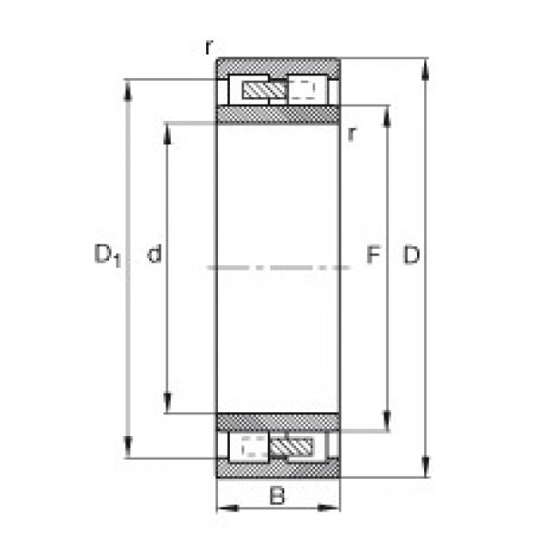 FAG Germany Cylindrical roller bearings - NNU4132-M #1 image