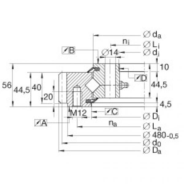 FAG Germany Crossed roller bearings - XSA140414-N #1 image