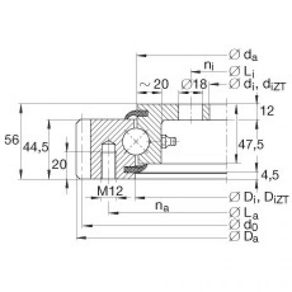 FAG Germany Four point contact bearings - VLA200844-N #1 image