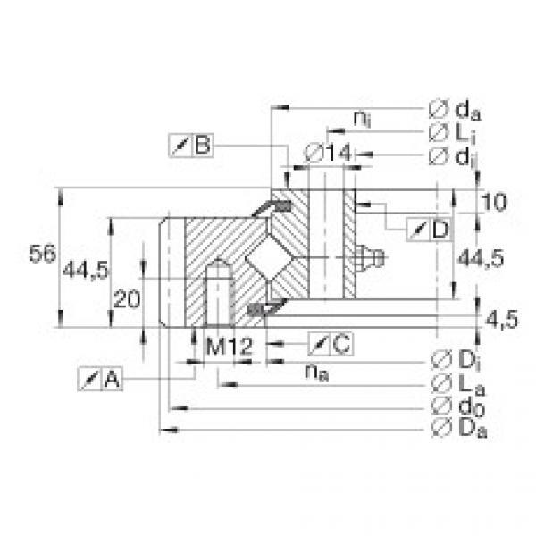 FAG Germany Crossed roller bearings - XSA140744-N #1 image