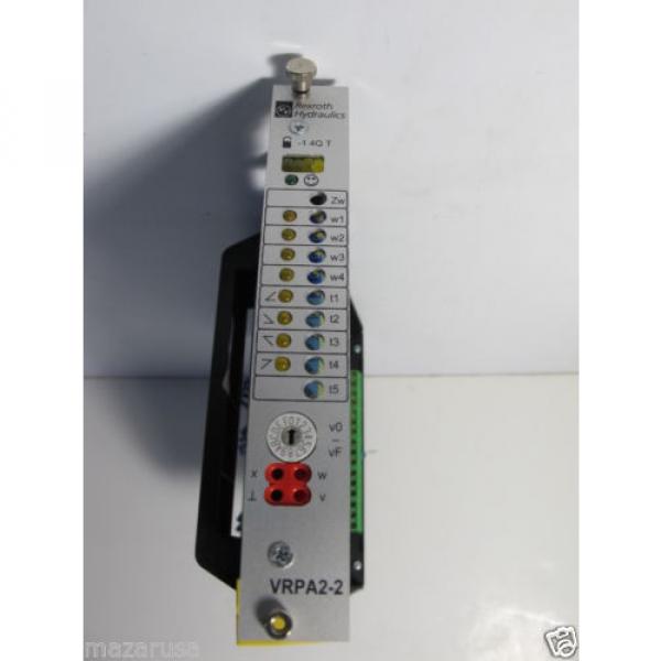 REXROTH VRDA2-2 ANALOG HYDRAULIC AMPLIFIER CARD, REXROTH VT-VRPA2-2-10a/V0/T5 #1 image