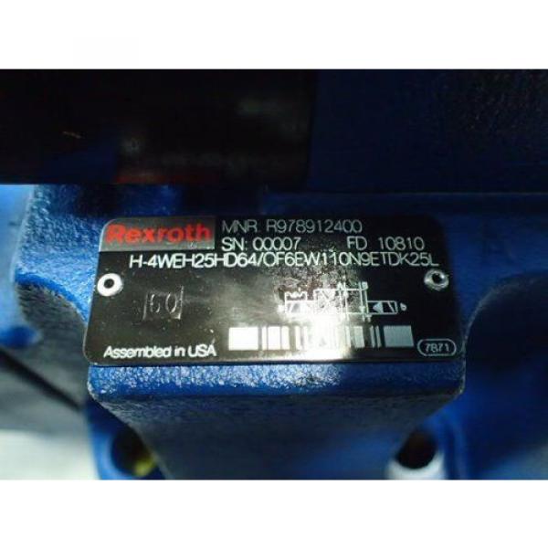 NEW REXROTH R900947390 HYDRAULIC VALVE,4WE6D62/OFEW110N9DK25L,R978912400,BOXZT #3 image