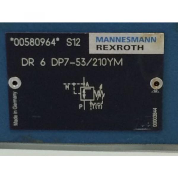 NEW! MANNESMANN REXROTH HYDRAULIC VALVE DR-6-DP7-53/210YM DR 6 DP7-53/210YM #2 image