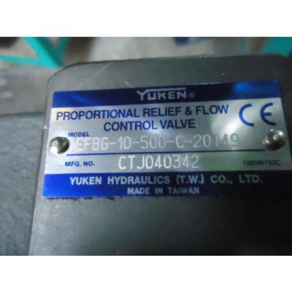 YUKEN, EFBG-10-500-C-20T49, PROPORTIONAL RELIEF Y FLOW CONTROL VALVE #3 image