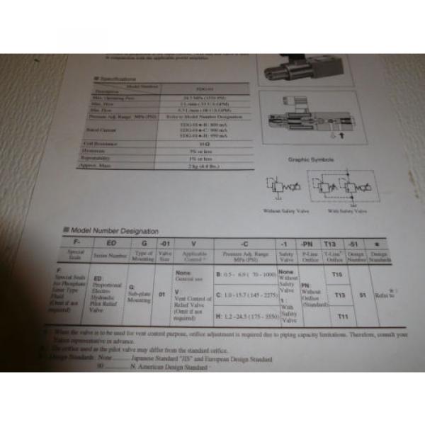 Yuken EDG-01-H-PNT11-5090 Hydraulic Pilot Relief Valve #3 image