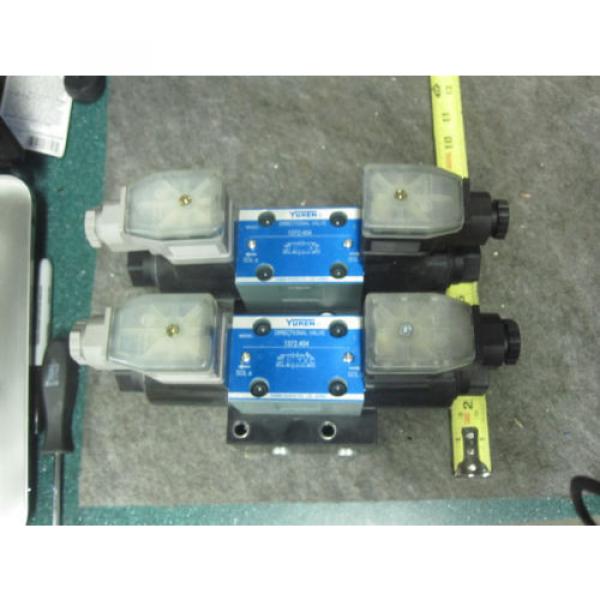 2 NEW YUKEN DIRECTIONAL VALVES 1372.404 With Block Valve #1 image